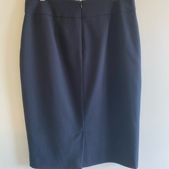 Laura Navy Pencil Skirt Sz 8 - Picture 4 of 4